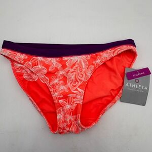 Athleta L61061 Plumeria Sportify Coral Reversible Tide Bottom Women's Size XS